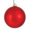 Red Shiny UV Drilled Ball Ornament, 4 in. - 6 per Bag